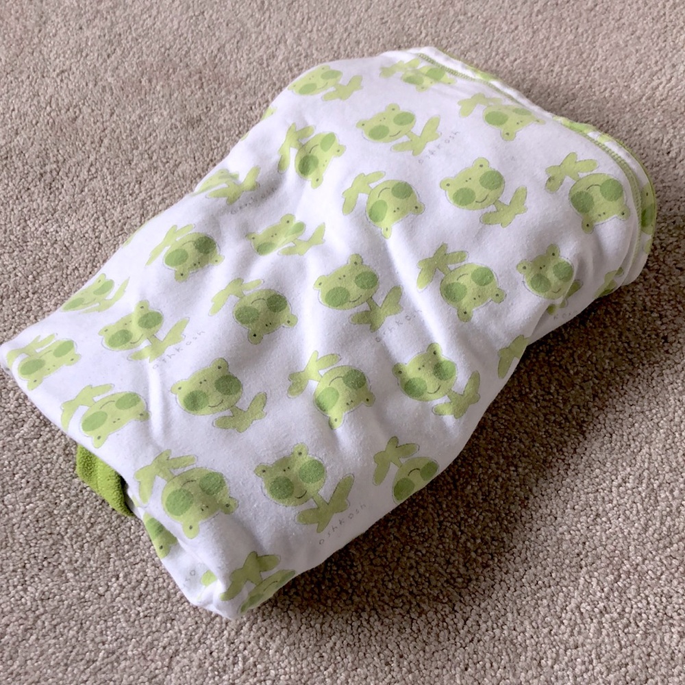 Oshkosh Frog Baby Blanket 🐸